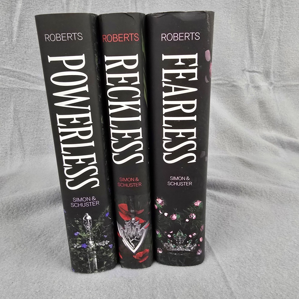 Lauren Roberts Powerless Reckless Fearless Hardcover Book Set YA Fantasy Trilogy